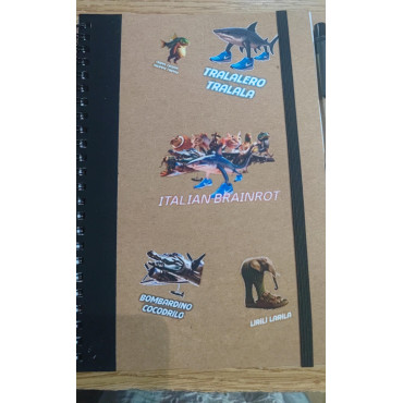 LIBRETA DE ESPIRAL DE ITALIAN BRAINROOT