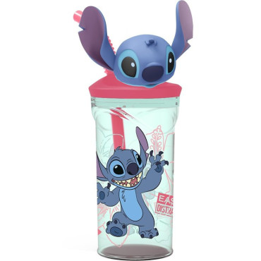 VASO MÁGICO 3D STITCH: ¡Aventuras Refrescantes con tu Travieso Extraterrestre! ✨ Haz de cada sorbo una experiencia mágica y esti