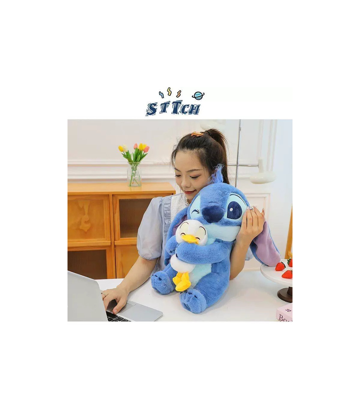 ¡Conoce al Compañero Perfecto! Stitch y su Pato en XL, Tierna Diversión - Suavidad y Magia para Crear Memorias Únicas. Compra en