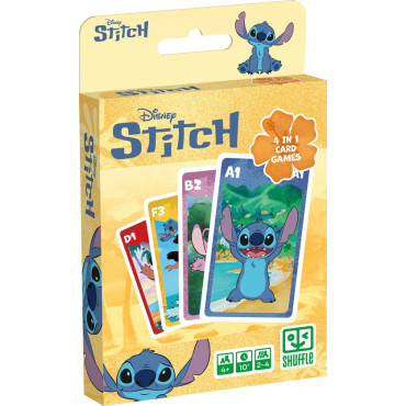 Baraja Mágica Disney Stitch: 4 Juegos Divertidos en 1 para Niños - ¡Diversión y aprendizaje garantizados con el querido Stitch e