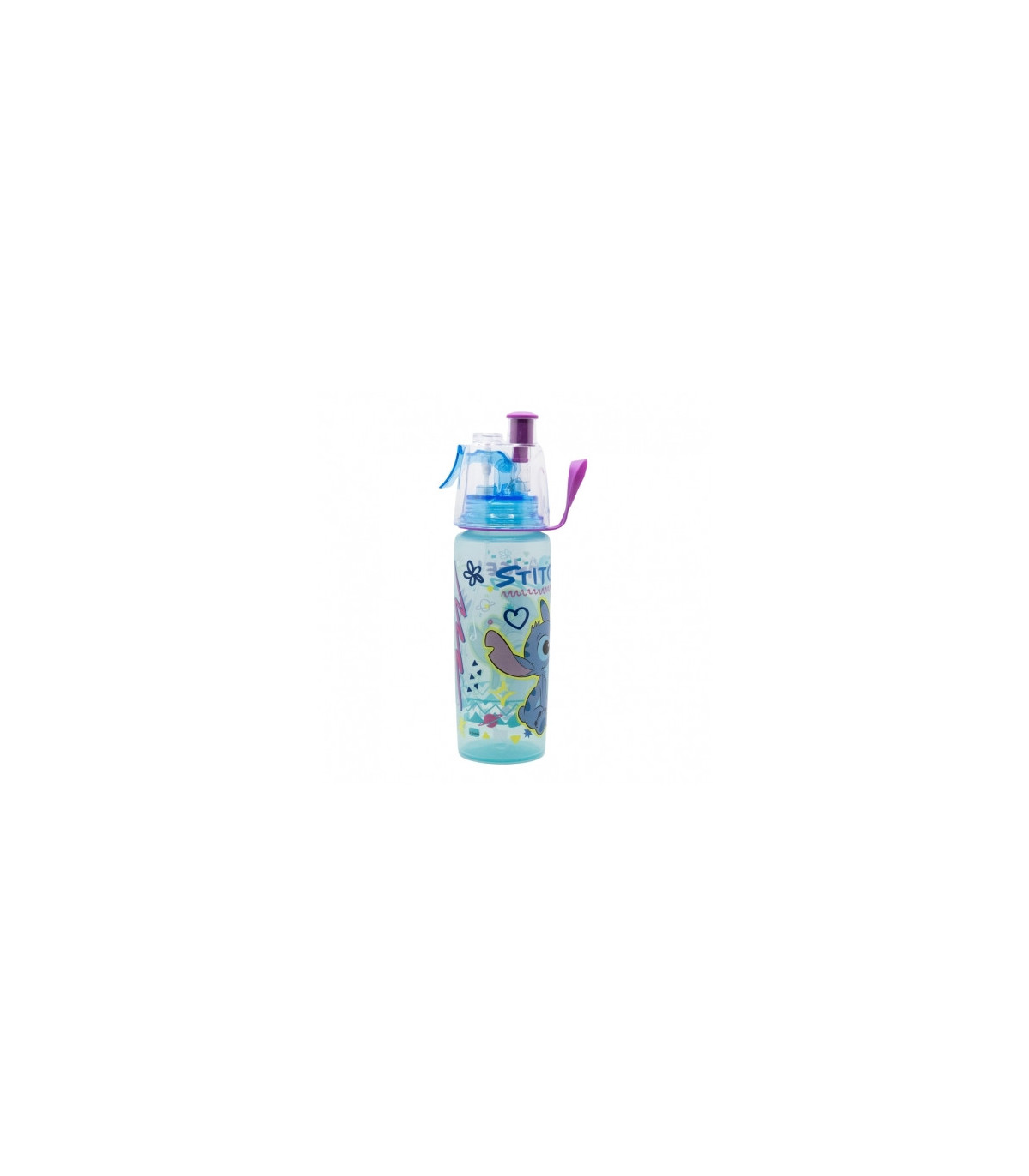 Aqua Aventuras con Stitch - Botella Spray Infantil 575 ml Sin BPA | Diversión y Hidratación Segura para Niños - Albithinia.com