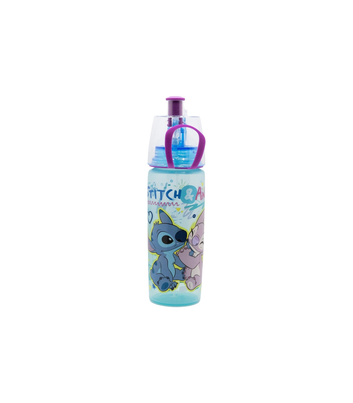 Aqua Aventuras con Stitch - Botella Spray Infantil 575 ml Sin BPA | Diversión y Hidratación Segura para Niños - Albithinia.com