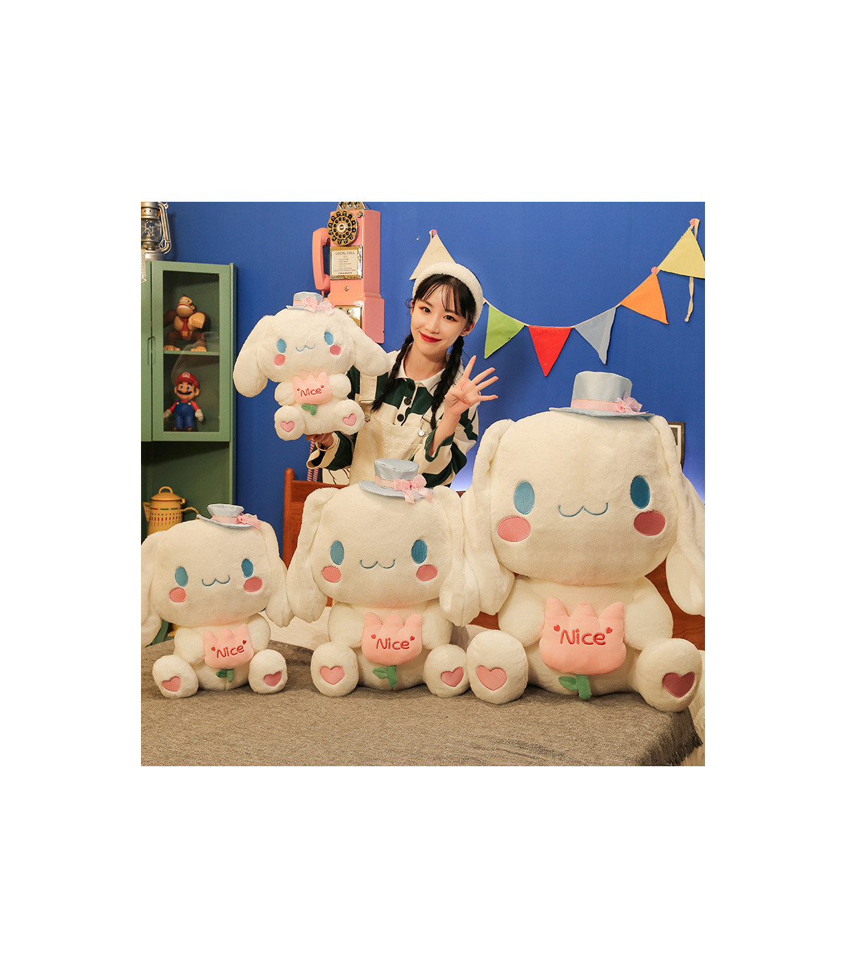 Peluche Cinnamoroll | Bello y Adorable | 25, 30, 40 cm nice corazón