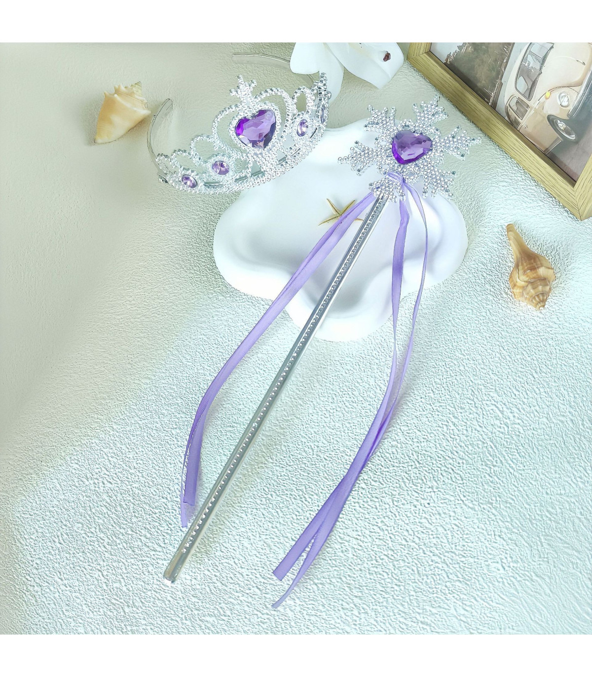 varita y corona  mágica perfecta para complementar tus disfraces de princesa!