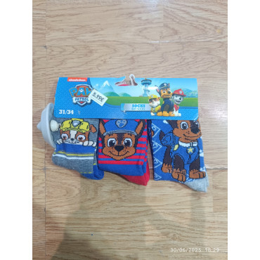 Set de 3 Calcetines Paw Patrol: Aventuras Caninas con Marshall, Chase y Skye – Comodidad y Diversión para Pequeños Héroes – Tall