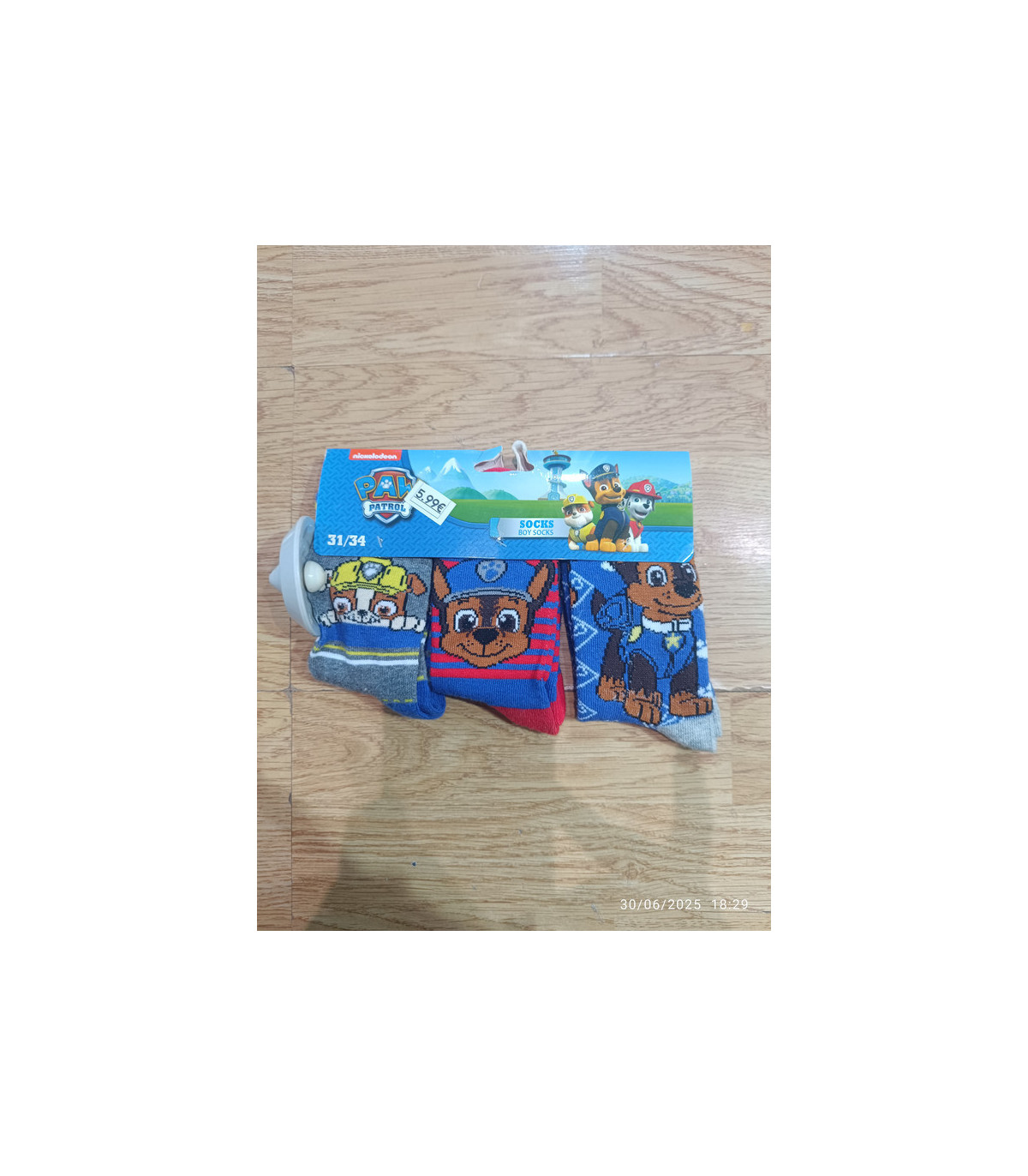 Set de 3 Calcetines Paw Patrol: Aventuras Caninas con Marshall, Chase y Skye – Comodidad y Diversión para Pequeños Héroes – Tall