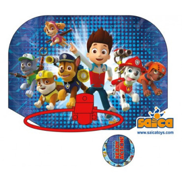 Mini Canasta de Basquet Paw Patrol - Juego y Aventuras en Casa | Estimula habilidades, diversión asegurada con Chase y Marshall,