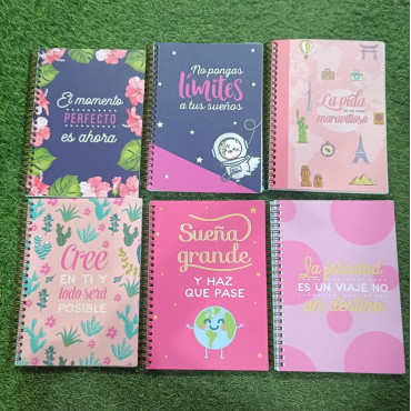 Libretas A5 "Pequeños Mensajes de Inspiración" Edicards - Despierta la creatividad y sueños de tus hijos con diseños vibrantes y