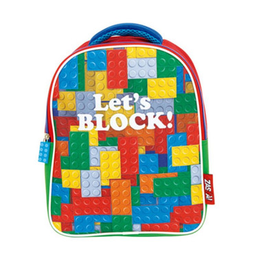 Mochila de Aventura Creativa para Pequeños Constructores 30cm - Let's Block! ¡Explora y Construye! - Albithinia.com