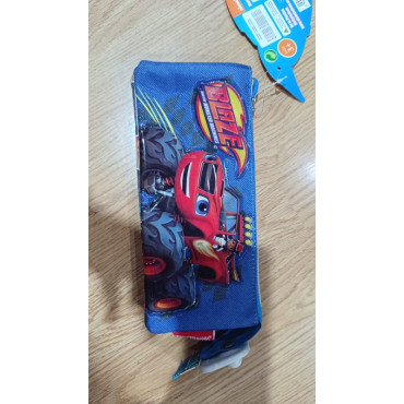 Estuche Triple Conquista Blaze y los Monster Machines - ¡Orden y Aventura para Niños! 3 Compartimentos, Diseño Inspirador. ¡Haz