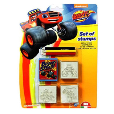 Blaze and the Monster Machines Kit Creativo: Despierta la Imaginación de tus Peques con Estampas y Lápices | Albithinia.com