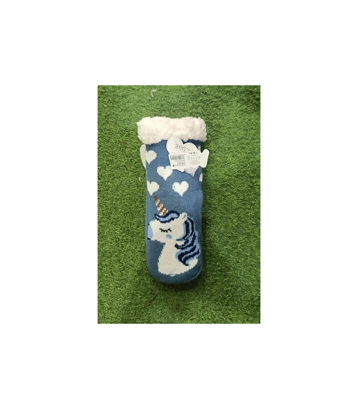 Unicornio Mágico Calcetines Invierno Azul 32-35: Abrigo Mágico y Fantasía para Niños - Albithinia.com