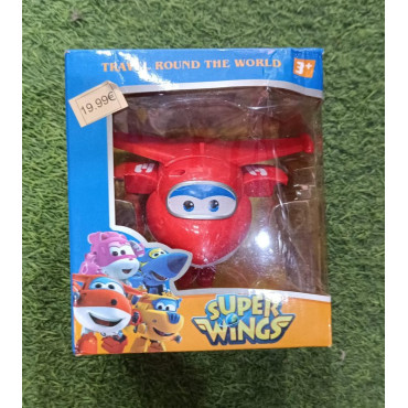 Jett Super Wings: Juguete Transformable de 10cm para Pequeños Aventureros | Inspira Creatividad y Trabajo en Equipo