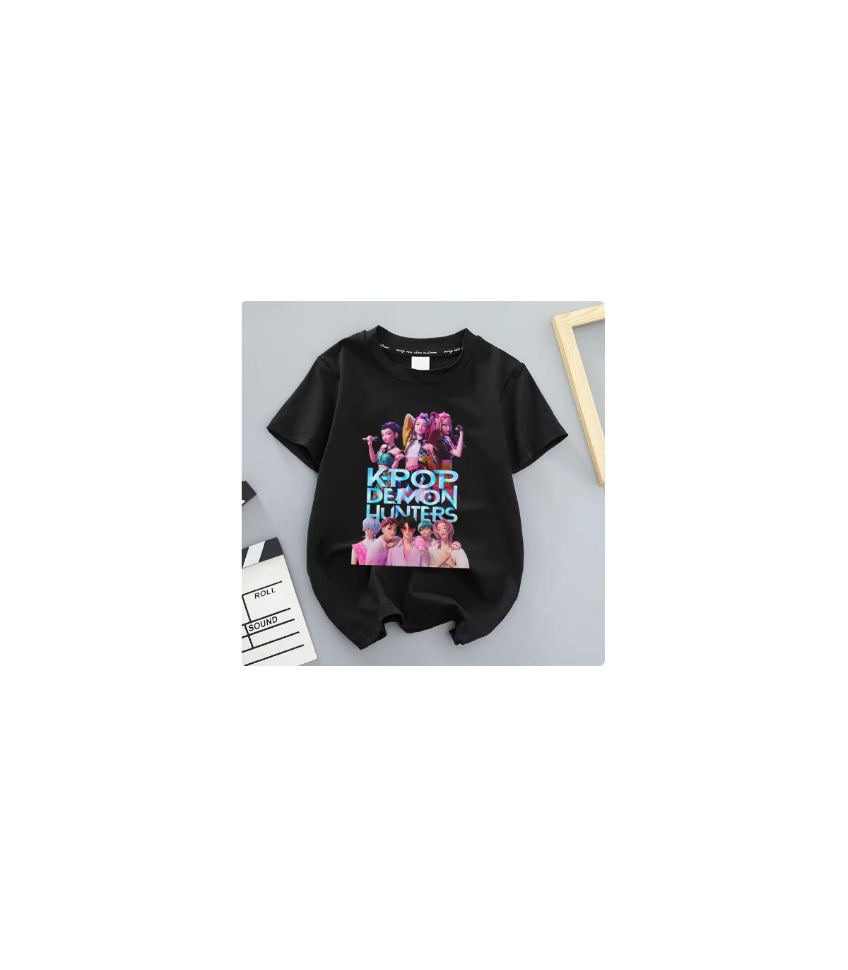 Camiseta Demon Hunter Girls Group K-Pop para niños - ¡Estilo Idol y Anime!