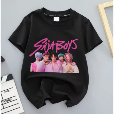 Camiseta Demon Hunter Girls Group K-Pop para niños - ¡Estilo Idol y Anime!