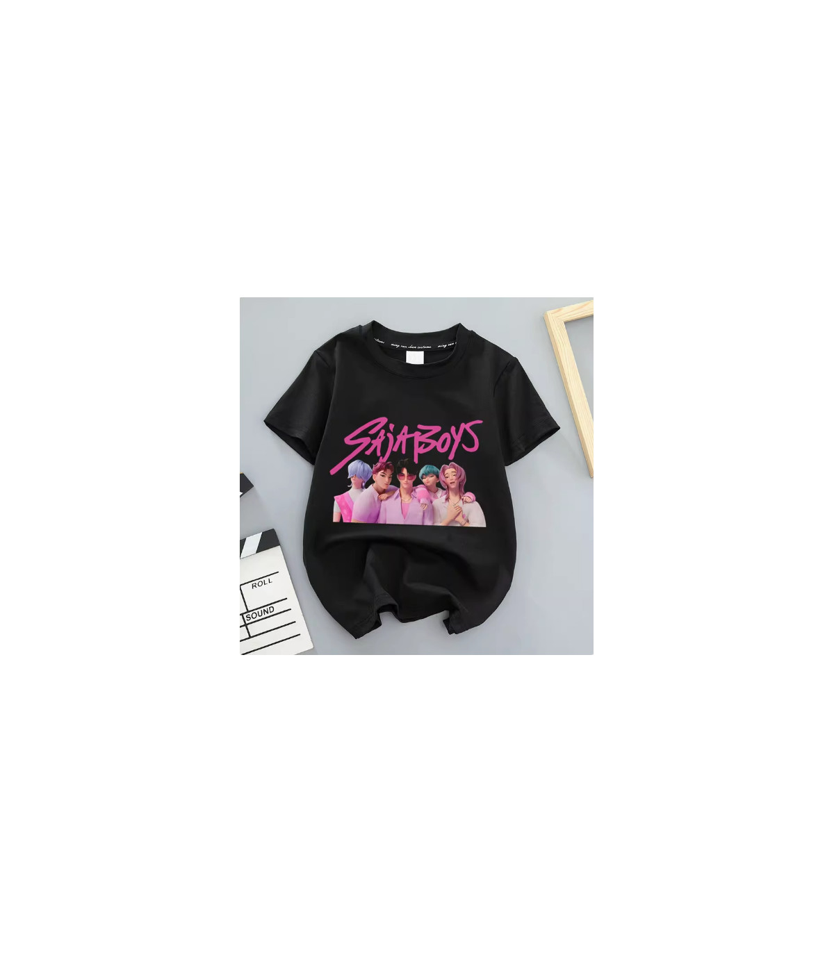 Camiseta Demon Hunter Girls Group K-Pop para niños - ¡Estilo Idol y Anime!