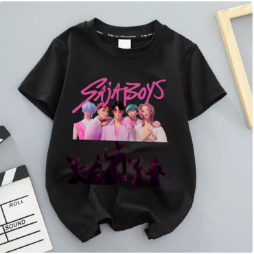 Camiseta Demon Hunter Girls Group K-Pop para niños - ¡Estilo Idol y Anime!