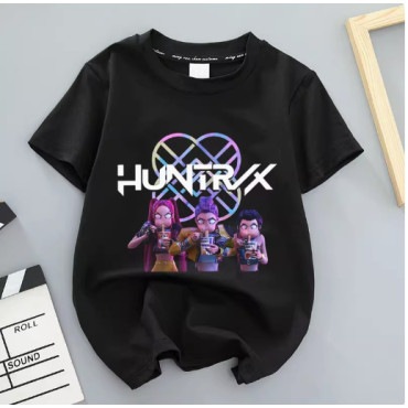 Camiseta Demon Hunter Girls Group K-Pop para niños - ¡Estilo Idol y Anime!