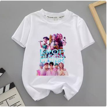 Camiseta Demon Hunter Girls Group K-Pop para niños - ¡Estilo Idol y Anime!
