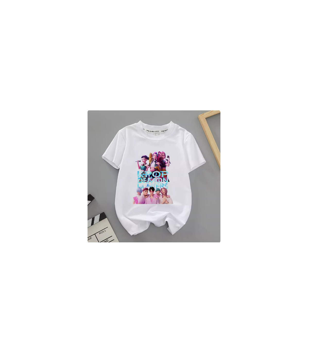 Camiseta Demon Hunter Girls Group K-Pop para niños - ¡Estilo Idol y Anime!