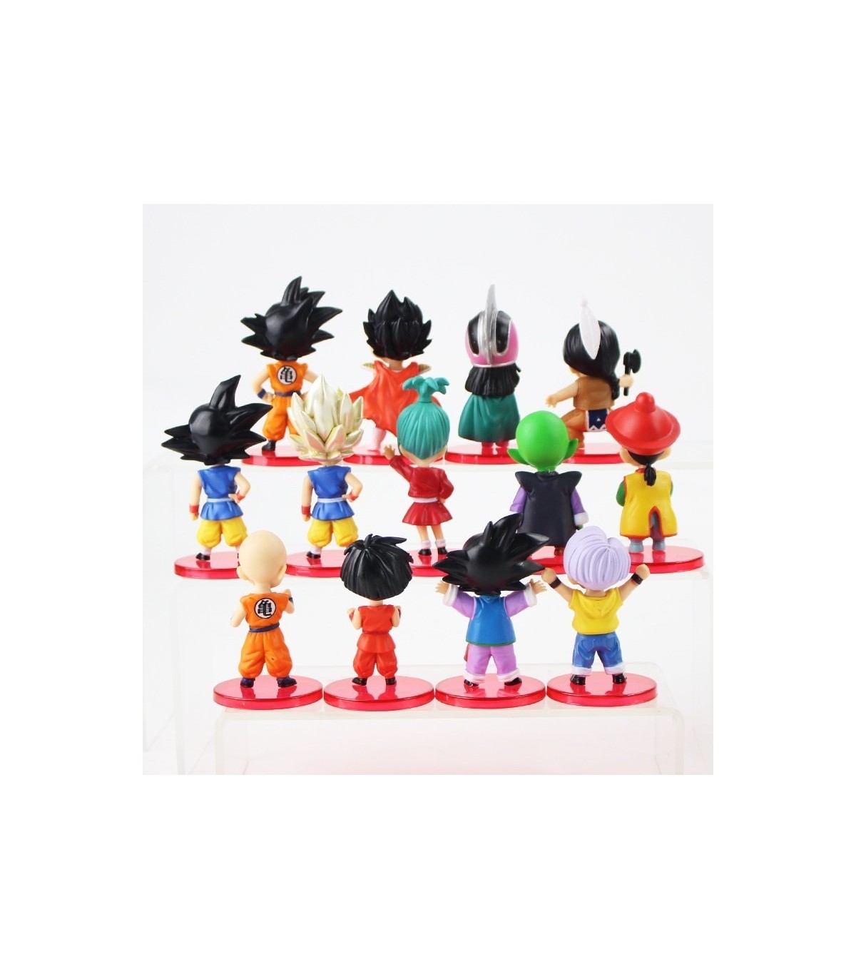 Vegeta Gohan tamaño 6-8 cm Bulma Piccolo Set 13 Figuras Goku DRAGON BALL 