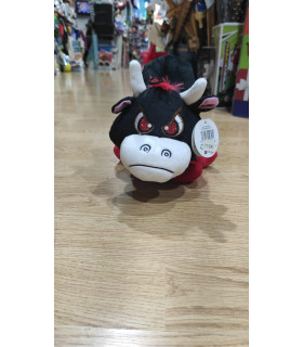🐂 ¡Siente la fuerza del amor! Peluche Toro con Ojos Brillantes Rojos, el regalo perfecto para sorprender 🌟