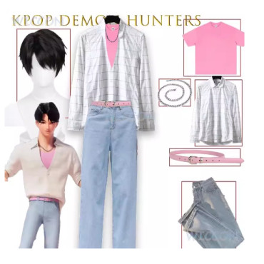 Disfraz de Jinu Saja Cosplay de K-pop Demon Hunters - Traje Completo de los Saja Boys