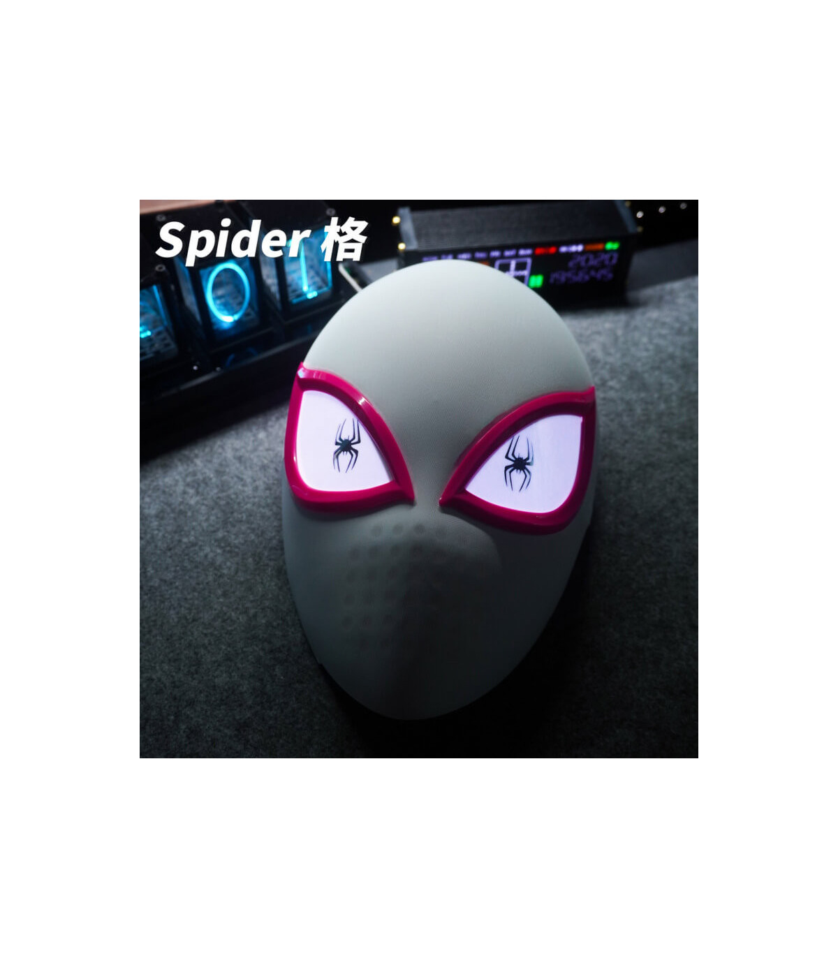 Máscara electrónica de Spider Man: El Héroe de Nueva York con luces y más