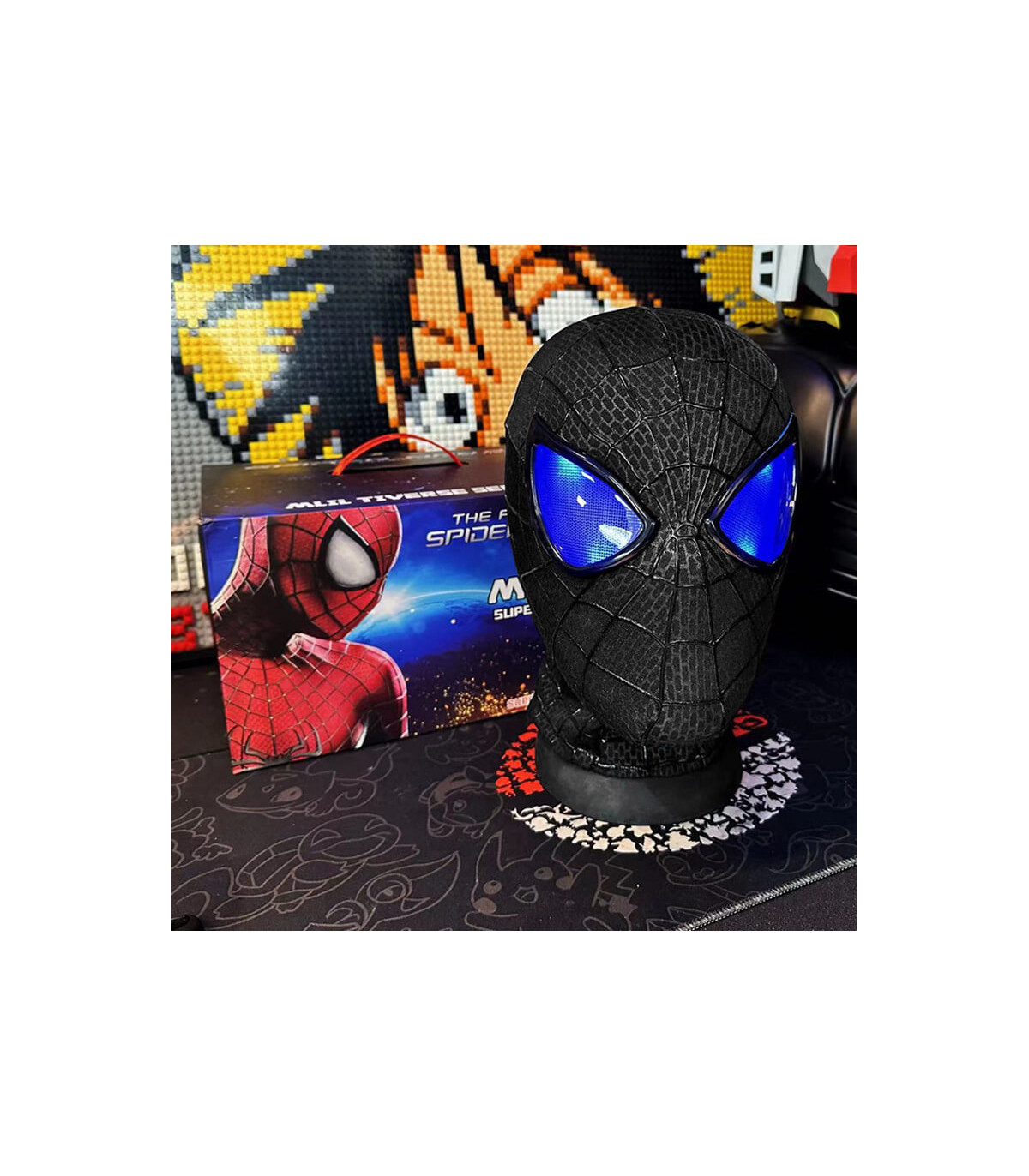 Máscara electrónica de Spider Man: El Héroe de Nueva York con luces y más