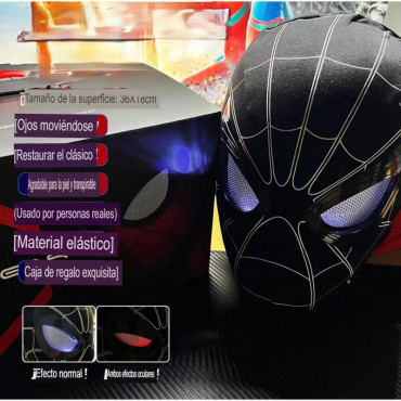 Máscara electrónica de Spider Man: El Héroe de Nueva York con luces y más