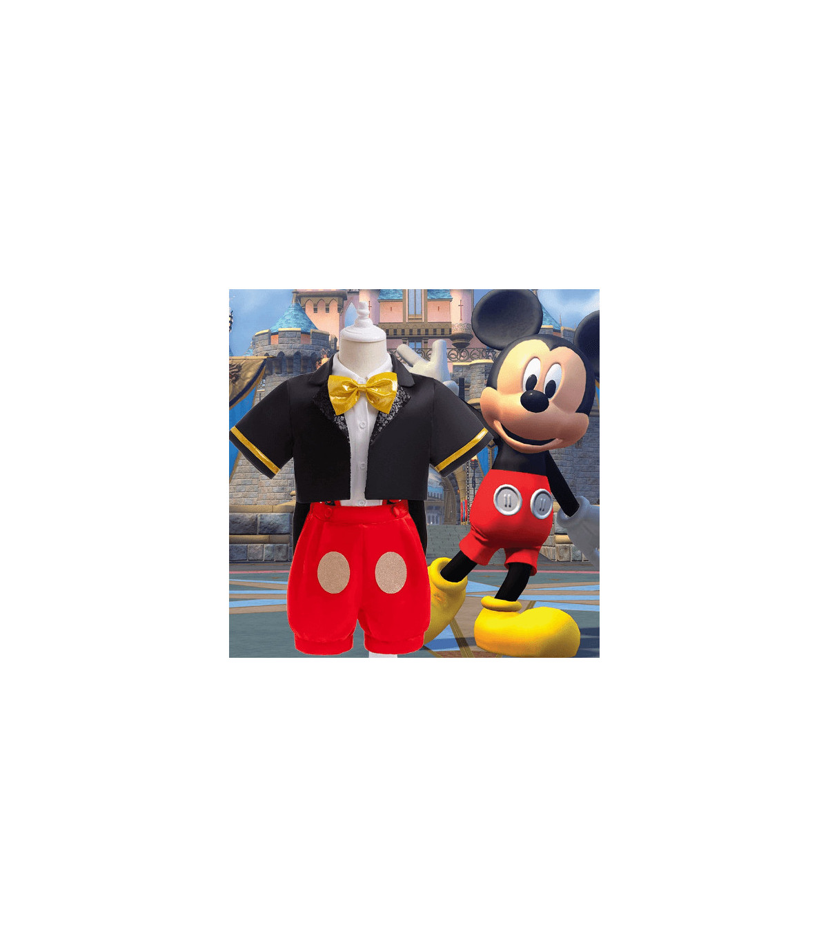 Disfraz de Mickey Mouse | Cosplay para Halloween y Carnaval | Traje y Orejas