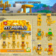lote de 6 figuras de minecraft Compatible con las grandes marcas bloques