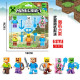 lote de 6 figuras de minecraft Compatible con las grandes marcas bloques