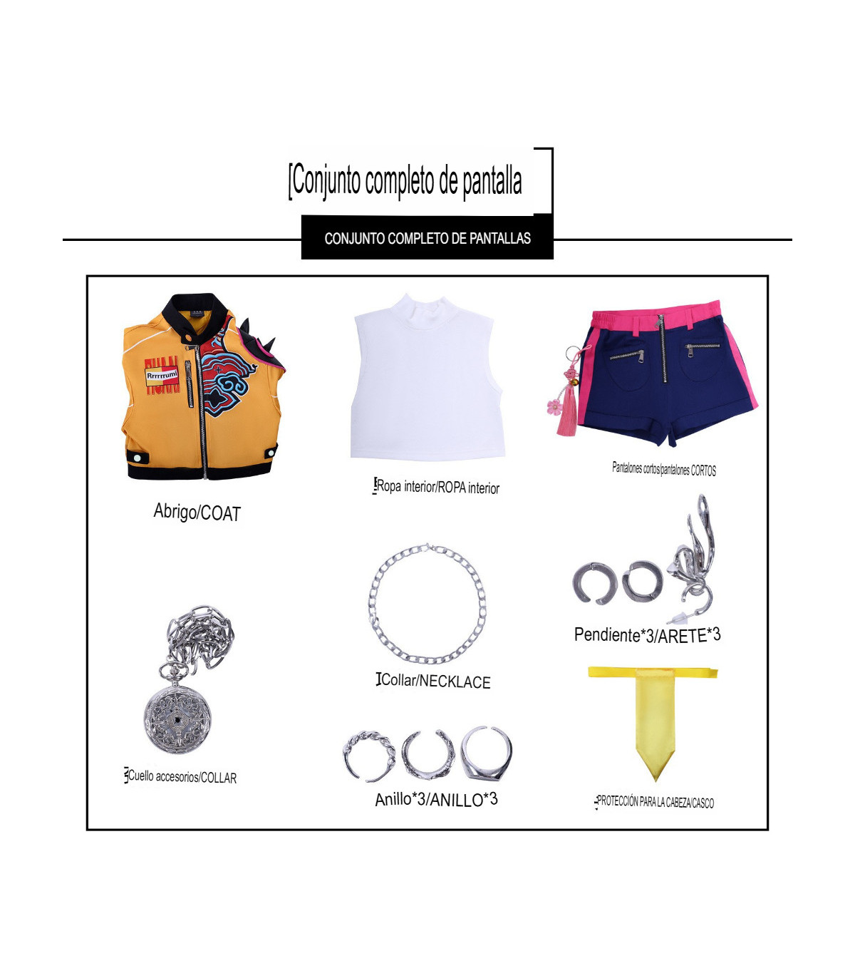 Disfraz Kpop Demon Hunters | Cosplay Premium Huntrix Rumi Zoey Mira