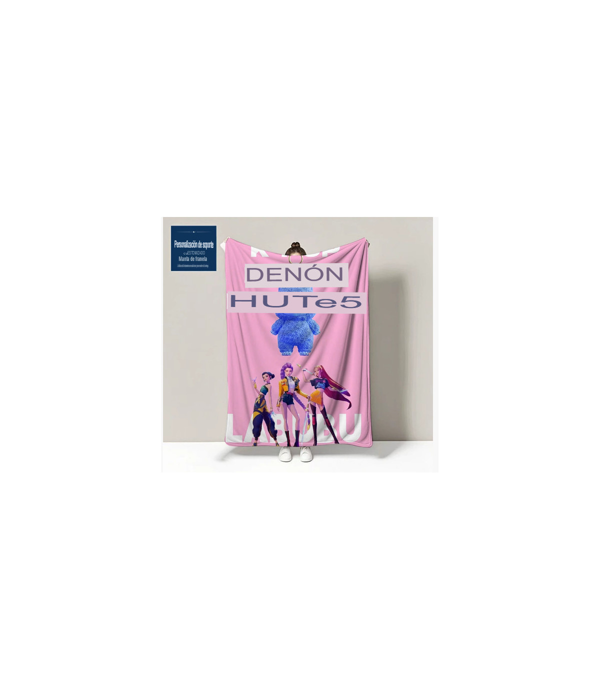 Toalla Oficial Huntrix Kpop Demon Hunters | Diseño Rumi Zoey Mira | Microfibra de Alta Absorción