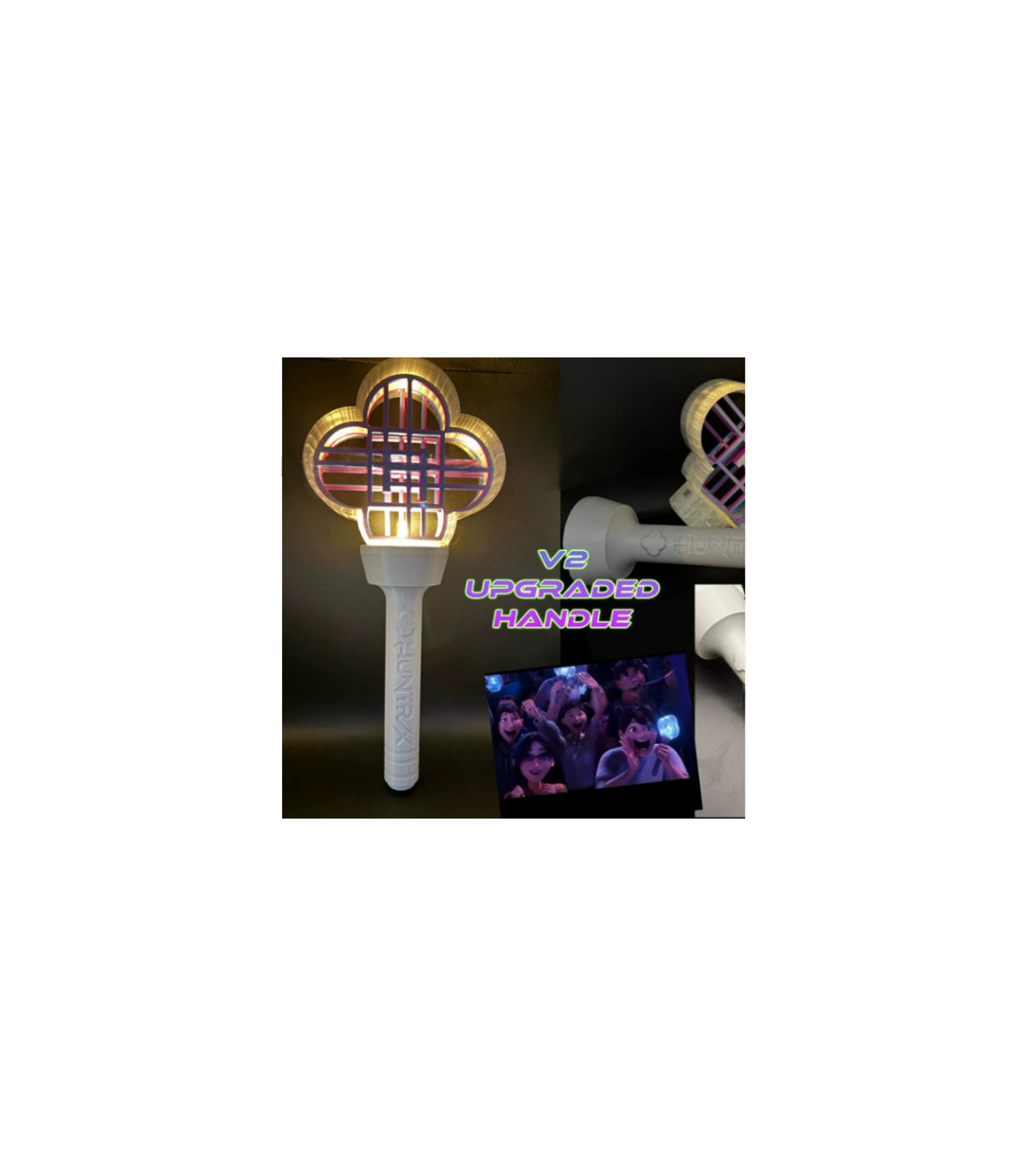 Barra Luminosa Oficial Kpop Demon Hunters | Light Stick Huntrix y Saja Boys | Edición Concierto