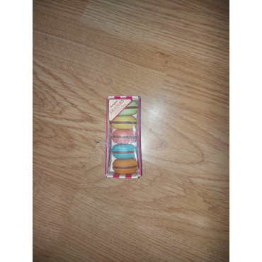 GOMAS FORMA MACARON 5 PIEZAS