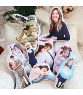 Cojín Humanoide Personalizado | Réplica con Foto Troquelada