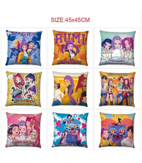Almohada Kpop Demon Hunters 45x45 cm | Cojín con Relleno Incluido