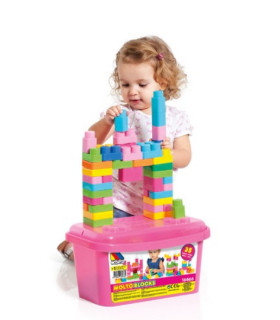 CAJA DE BLOQUES ROSA 35 PCS