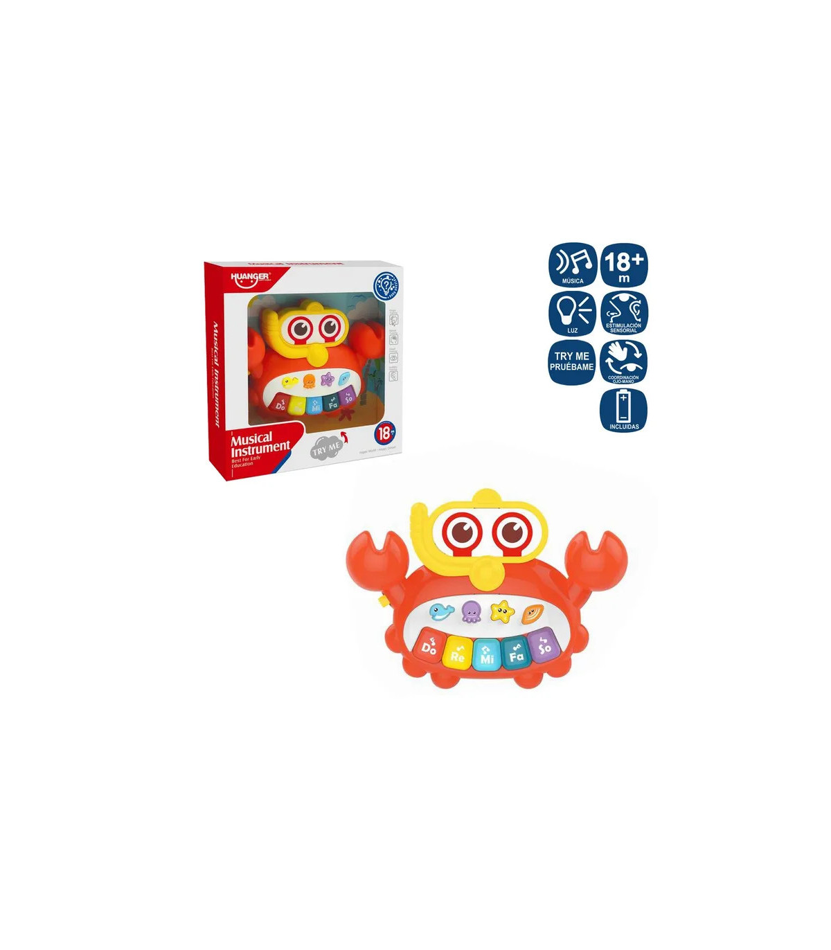 Órgano Cangrejo Infantil 18 X 3,60 X 13 Cm