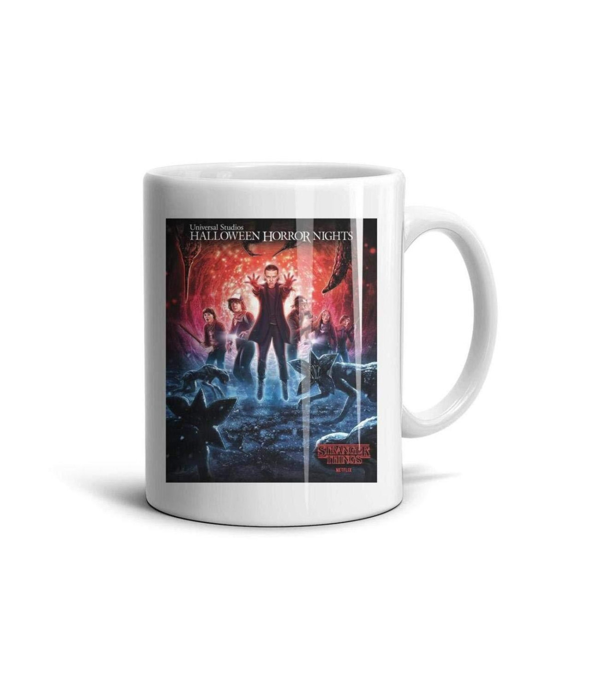 Taza Stranger Things "Coffee and Contemplation" – Cerámica Premium de Alta Definición
