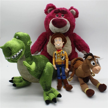 LOTE DE 4 PELUCHES DE TOY STORY LOTSO