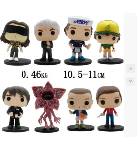Set 8 Figuras Stranger Things con Base | Pack Coleccionable Hawkins