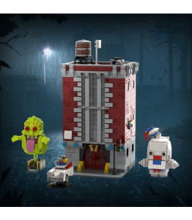 Estación de Bomberos Cazafantasmas MOC | 4800 Piezas | Ghostbusters Firehouse