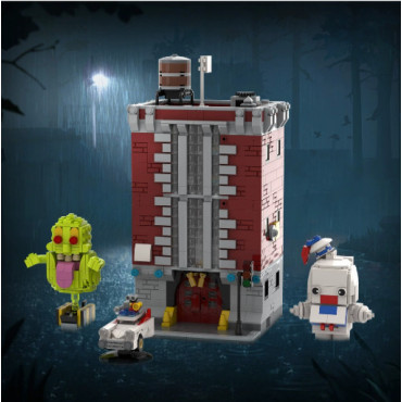 Estación de Bomberos Cazafantasmas MOC | 4800 Piezas | Ghostbusters Firehouse