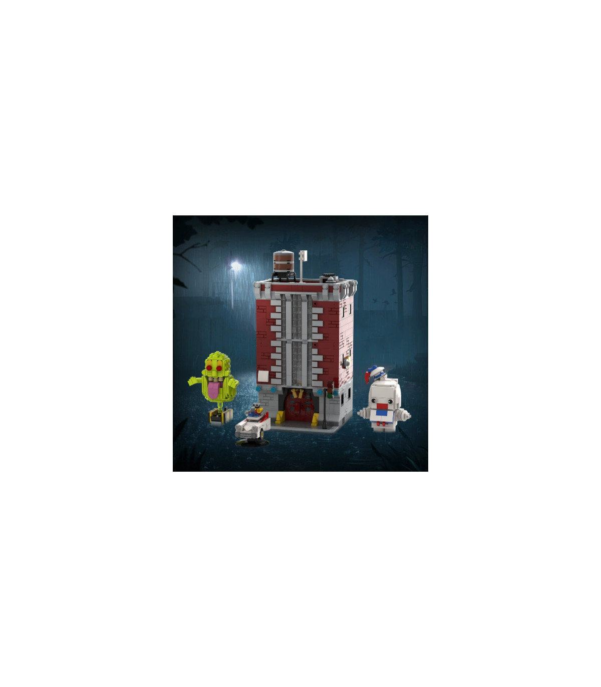 Estación de Bomberos Cazafantasmas MOC | 4800 Piezas | Ghostbusters Firehouse