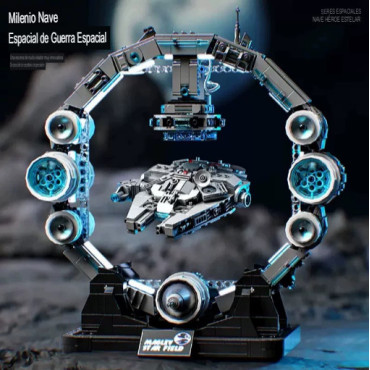 Halcón Milenario con Estación de Ensamblaje | Bloques Colección