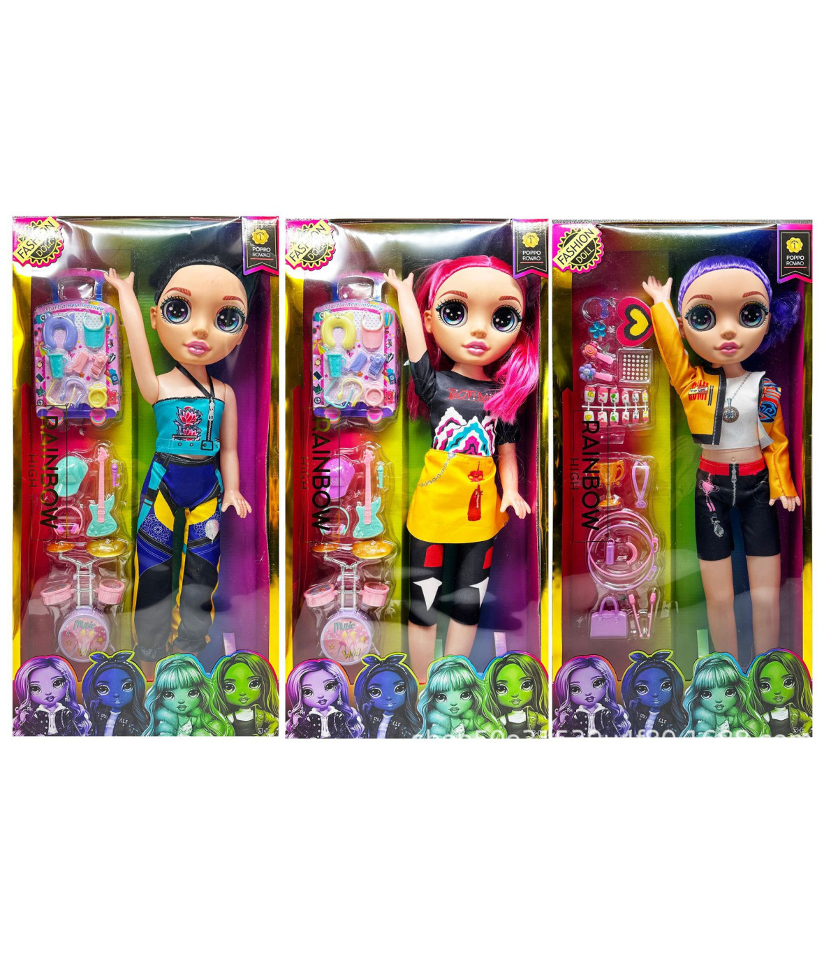 Huntrix K-Pop Demon Hunters: Figuras Zoe, Mira y Rumi | PVC