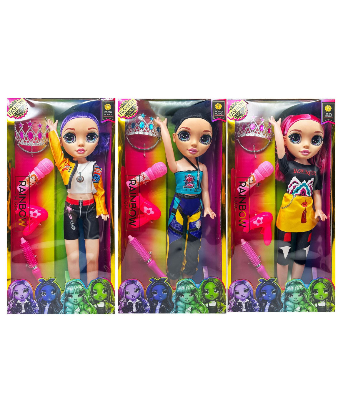 Huntrix K-Pop Demon Hunters: Figuras Zoe, Mira y Rumi | PVC